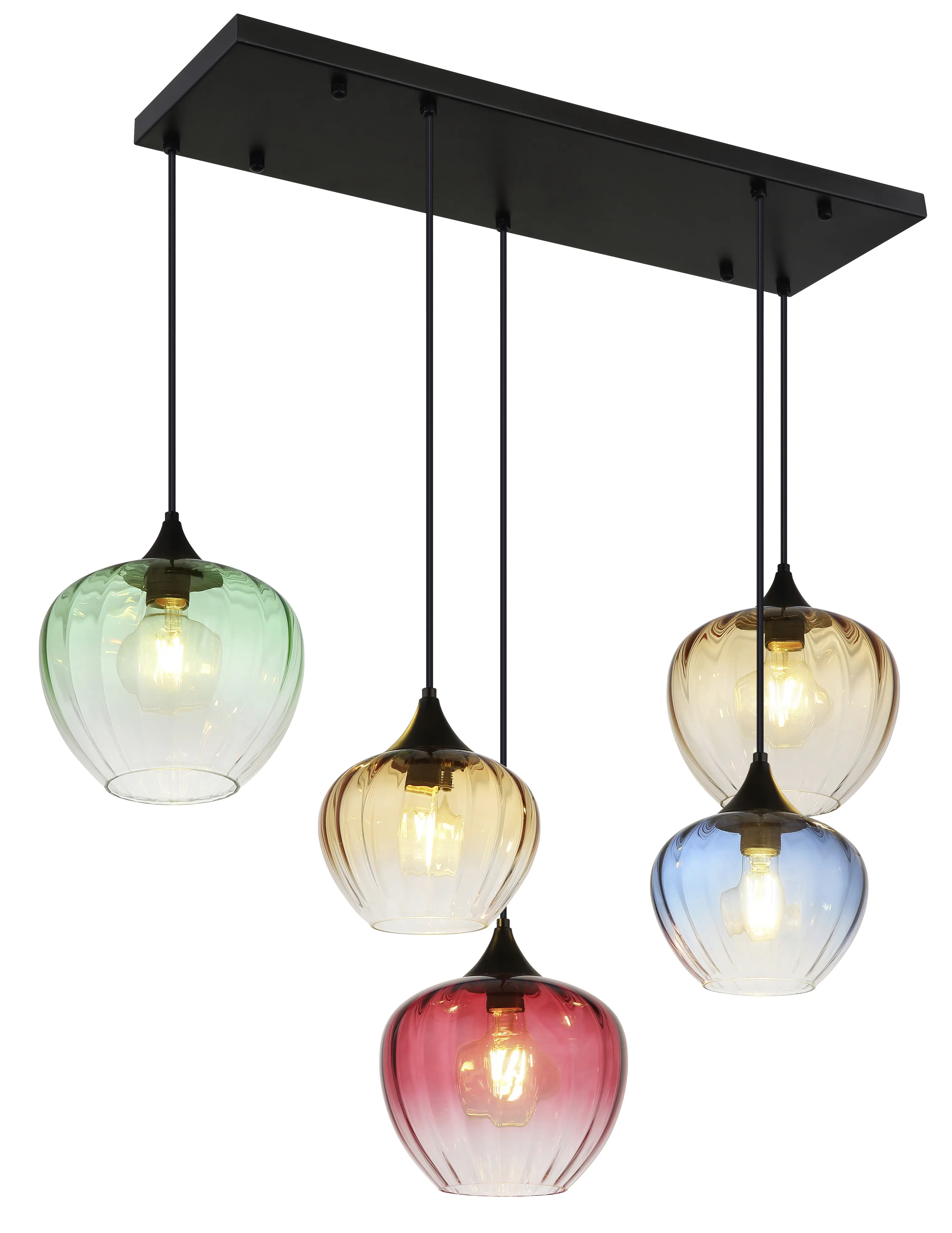 Globo Hängeleuchte Sander 86 x 120 cm bunt matt