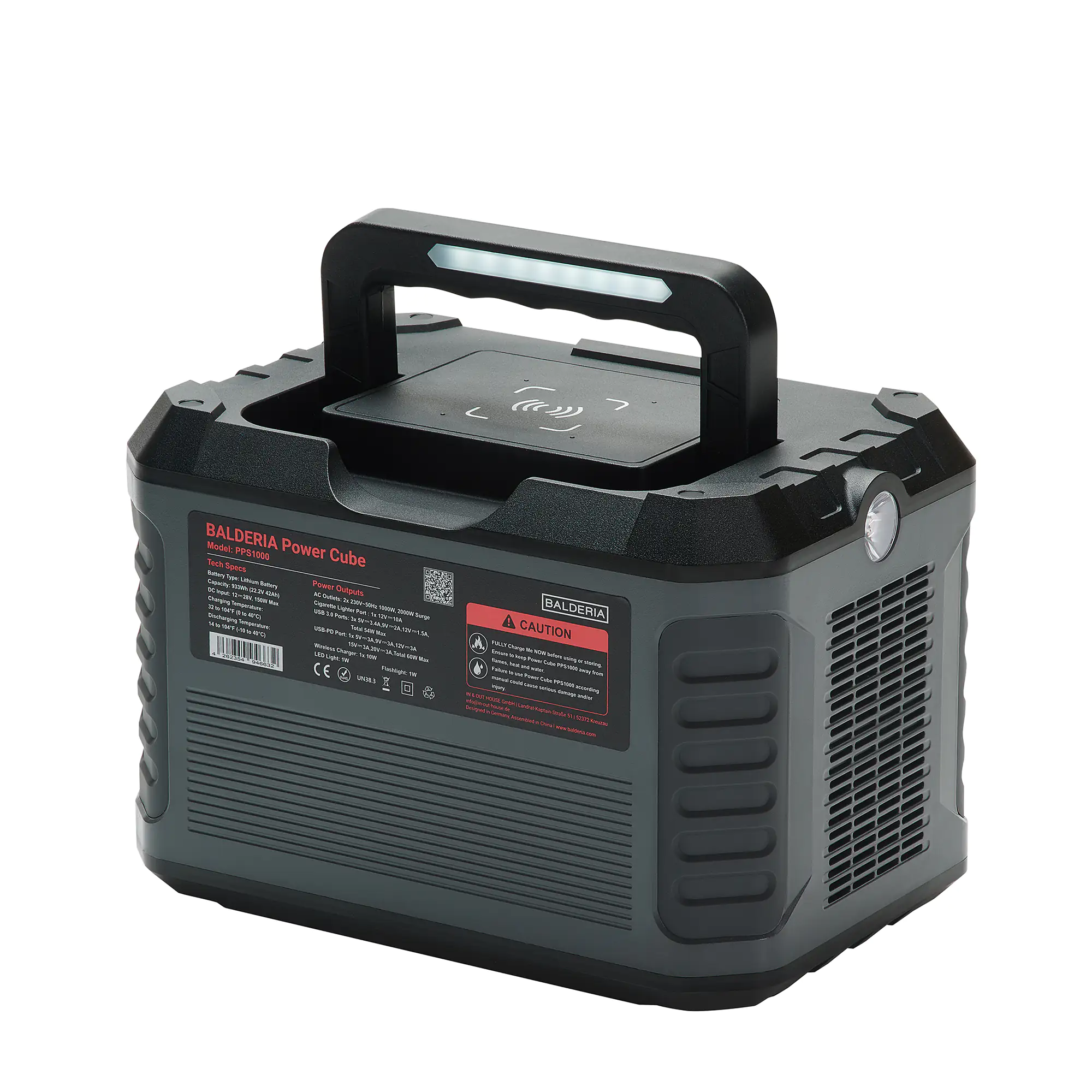 Balderia Powerstation + Solarpanel Solar Power Set PS1000-60 Balderia Powerstation + Solarpanel Solar Power Set PS1000-60