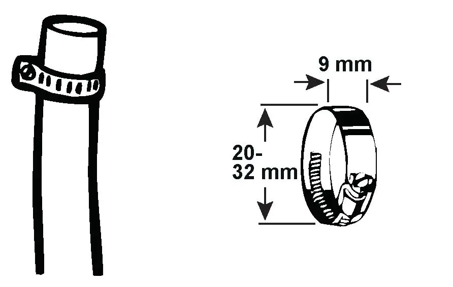 Schlauchschelle 20 - 32 mm (1")