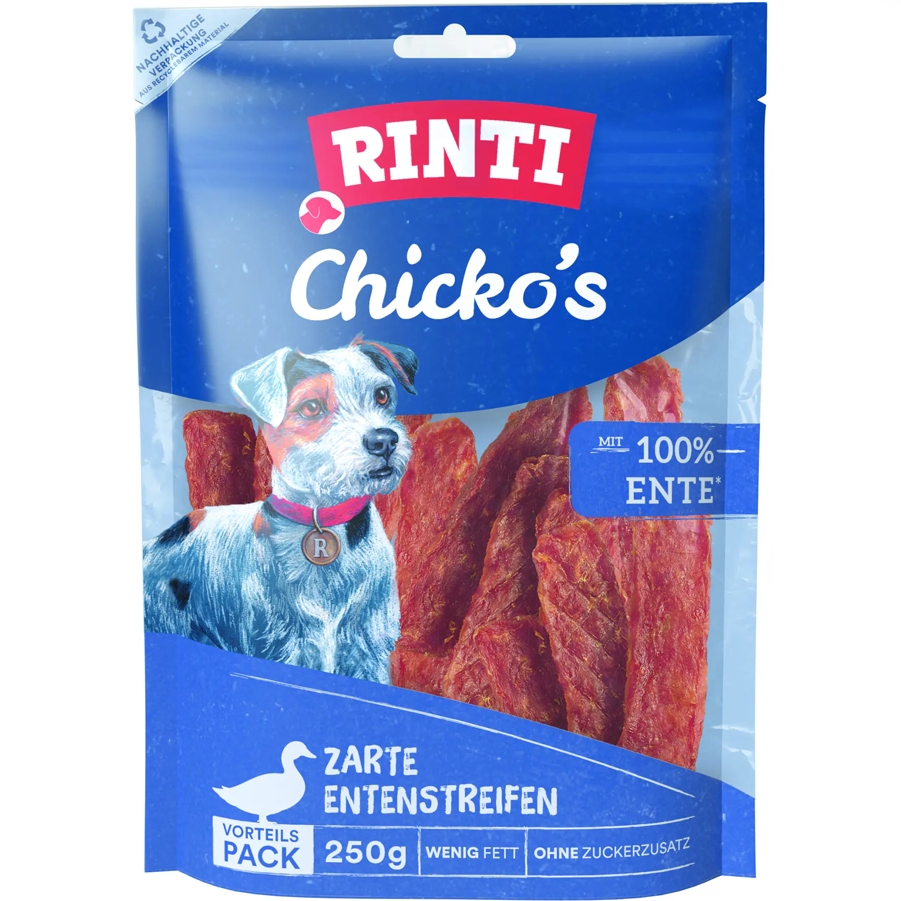 Rinti Chicko Hundesnack Ente Vorratspack 250 g