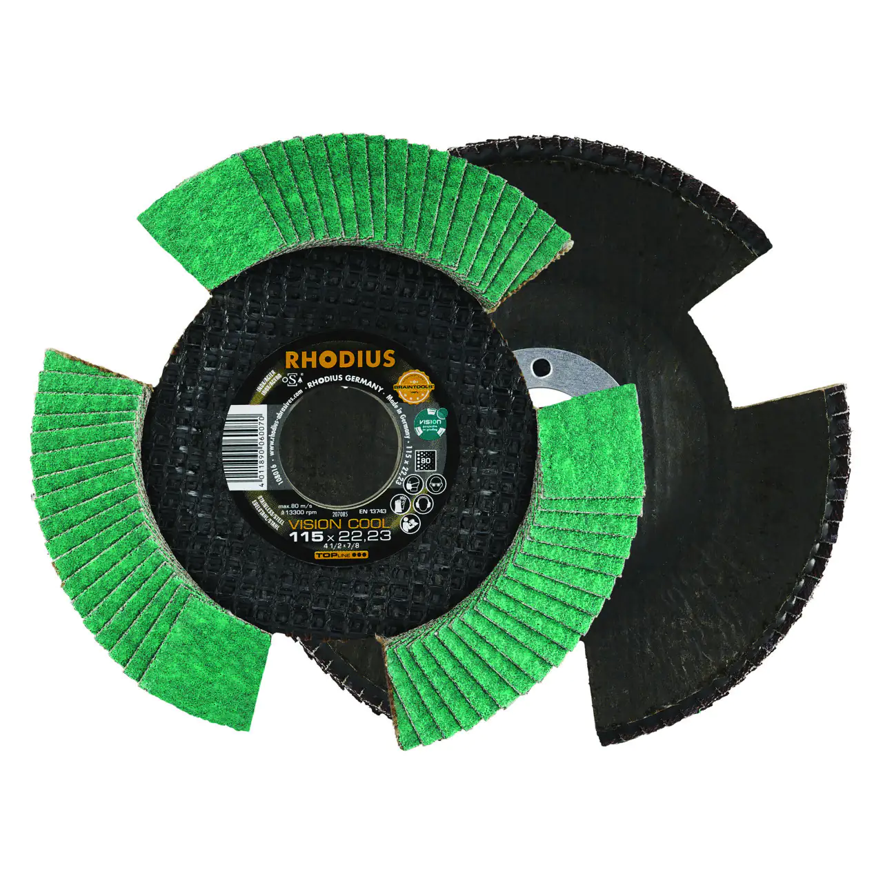 Rhodius Schleifscheibe Vision K80 Stahl Ø 115 mm Bohrung 22,23 mm Rhodius Schleifscheibe Vision K80 Stahl Ø 115 mm Bohrung 22,23 mm