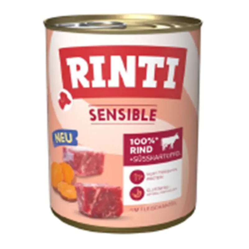 Rinti Hundenassfutter Sensible Rind & Süßkartoffel 800 g