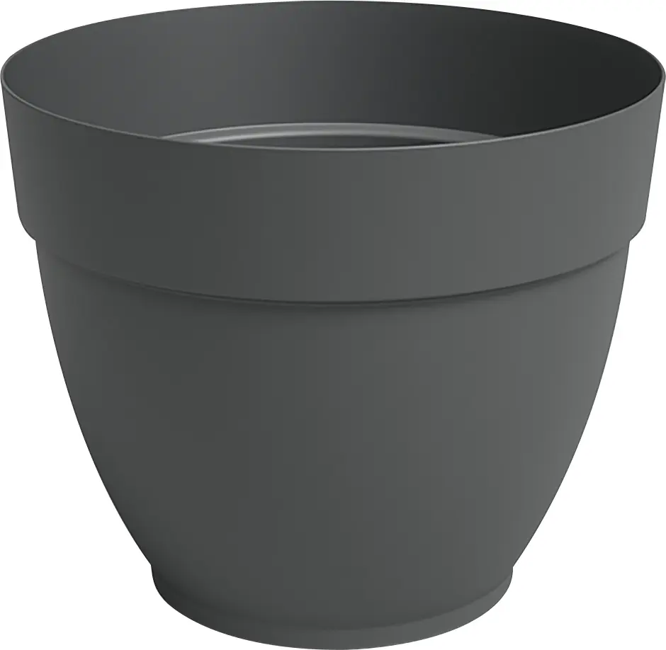 Artevasi Pflanztopf Capri Campana Kunststoff anthrazit matt Ø 30 x 25 cm