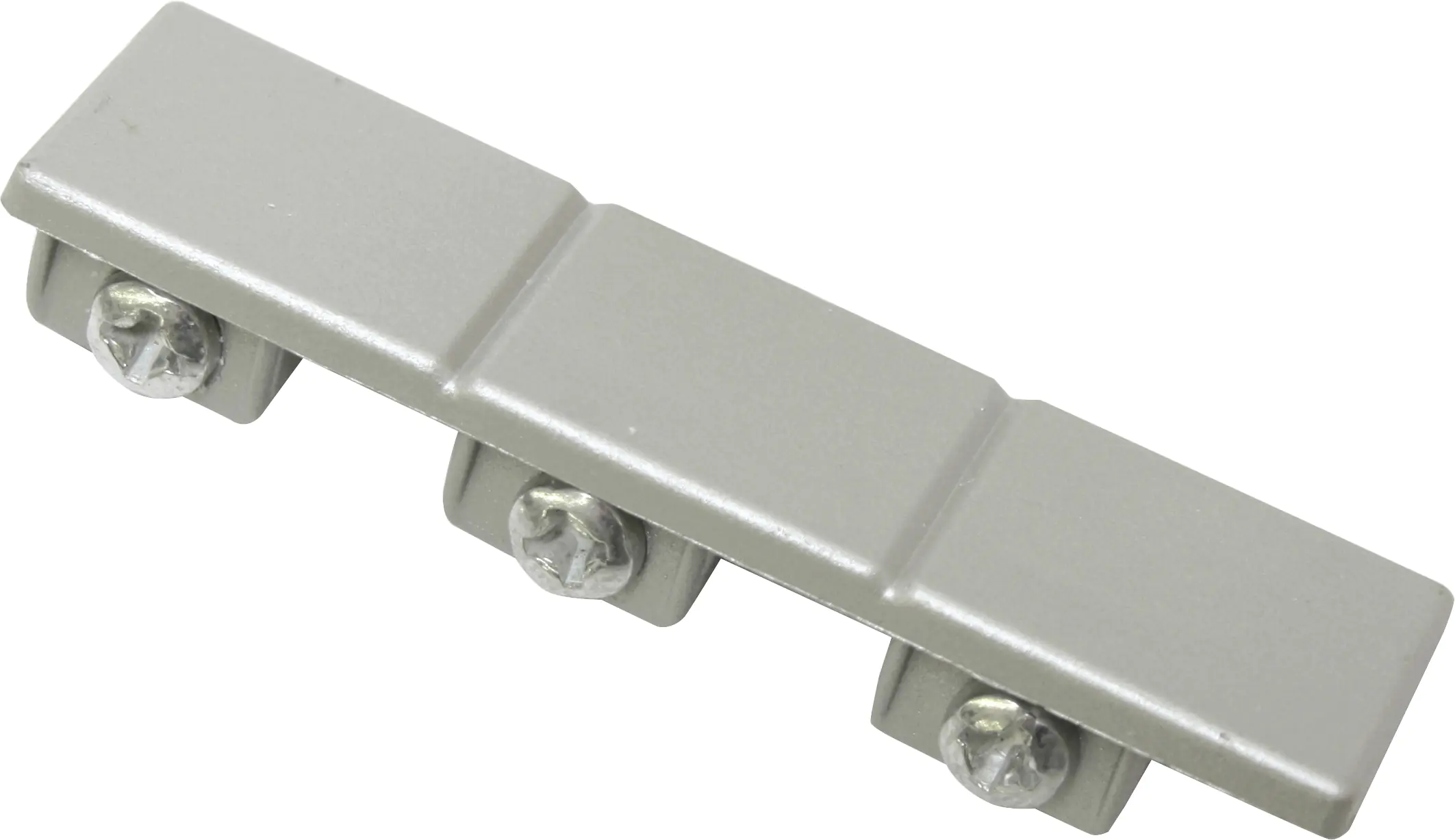 Gardinia Endstück Atlanta für 3-läufige Flächenvorhangschiene, silber