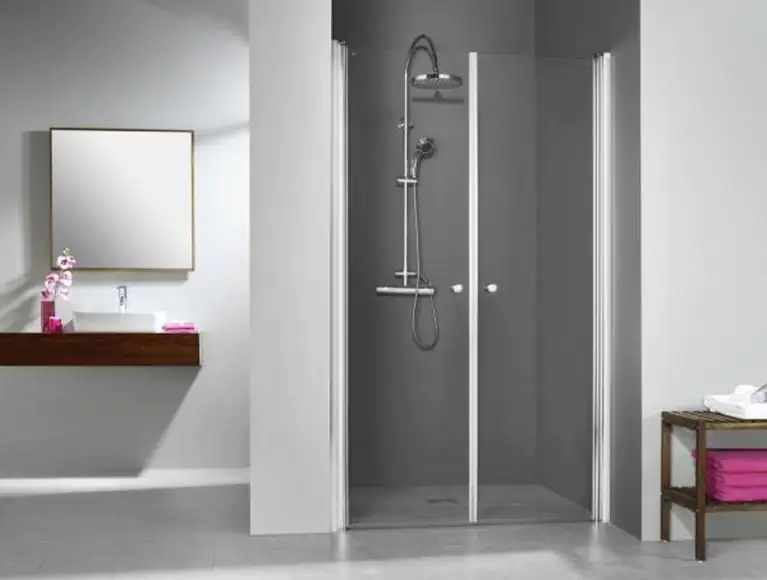 Breuer Elana Dusch-Pendeltür für Nische 90 cm Alu silber CER+ Breuer Elana Dusch-Pendeltür für Nische 90 cm Alu silber CER+