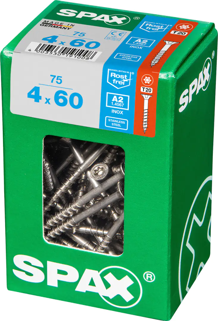 Spax Universalschrauben 4.0 x 60 mm TX 20 - 75 Stk.