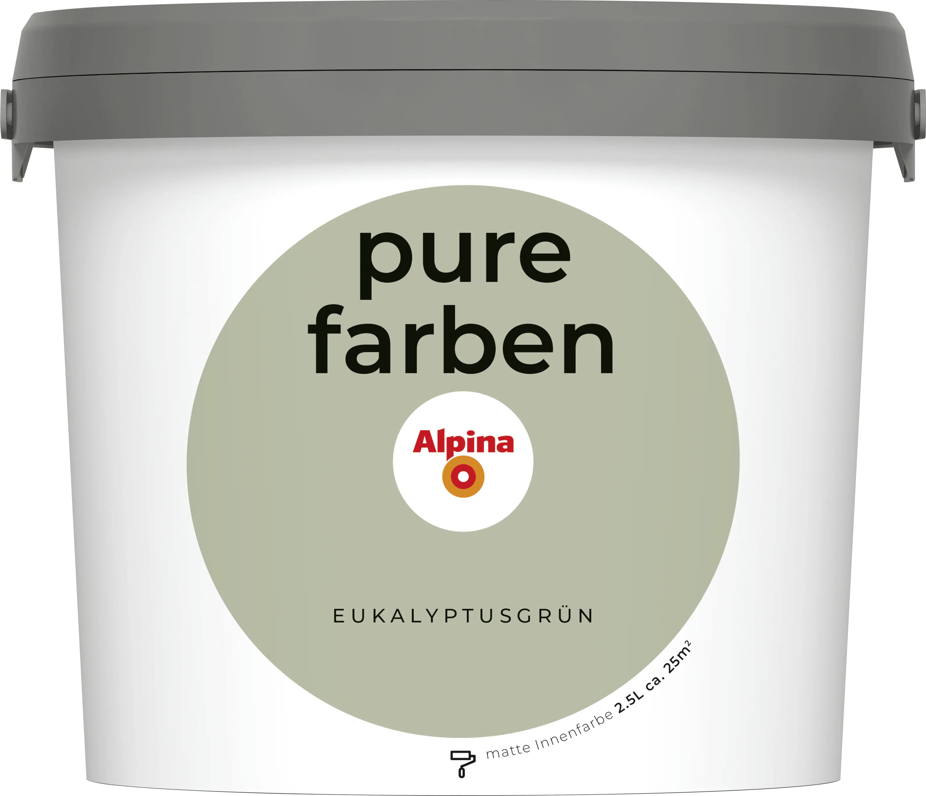 Alpina Pure Farben Wandfarbe eukalyptusgrün 2,5 L