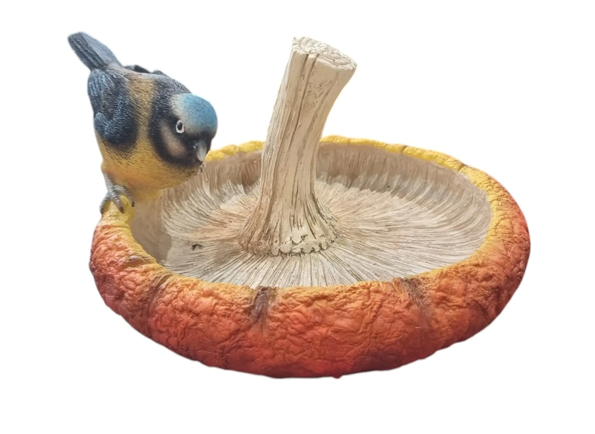 Figur Vogeltränke blau 11 x 23 x 19 cm bunt