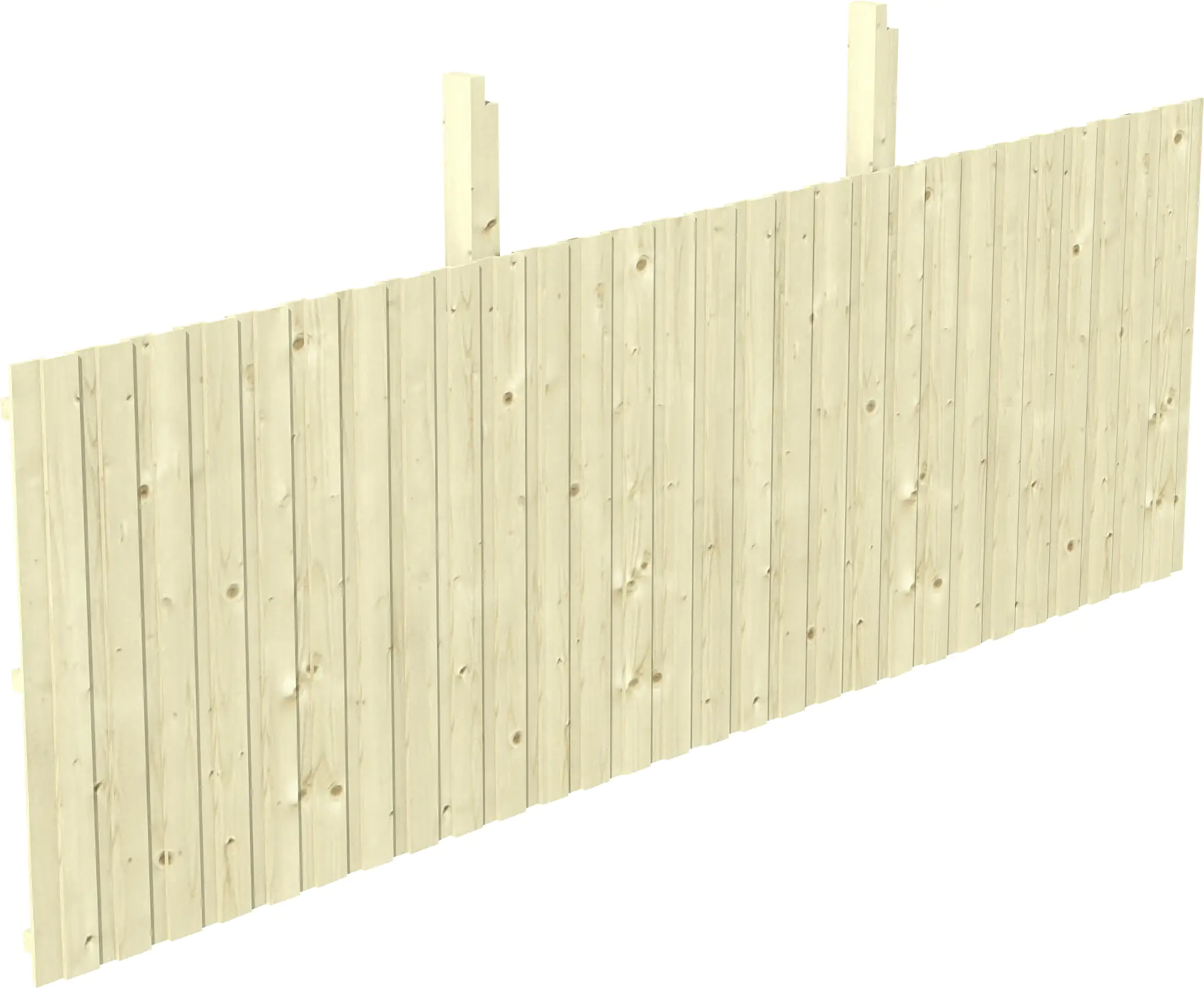 SKAN HOLZ Rückwand Deckelschalung 550 x 180 cm, Fichte, natur