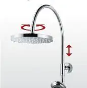 Breuer Duschsäule Aquamaxx 200 ohne Armatur, verchromt, Kopfbrause rund