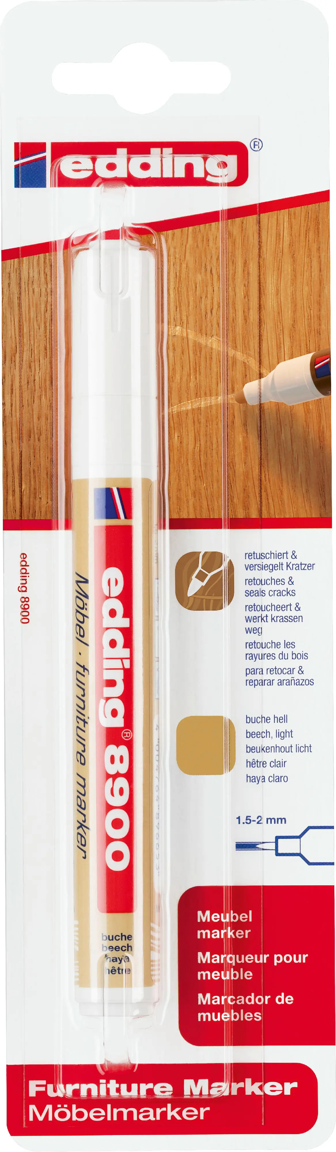 Edding 8900 Möbelmarker buche hell Edding 8900 Möbelmarker buche hell