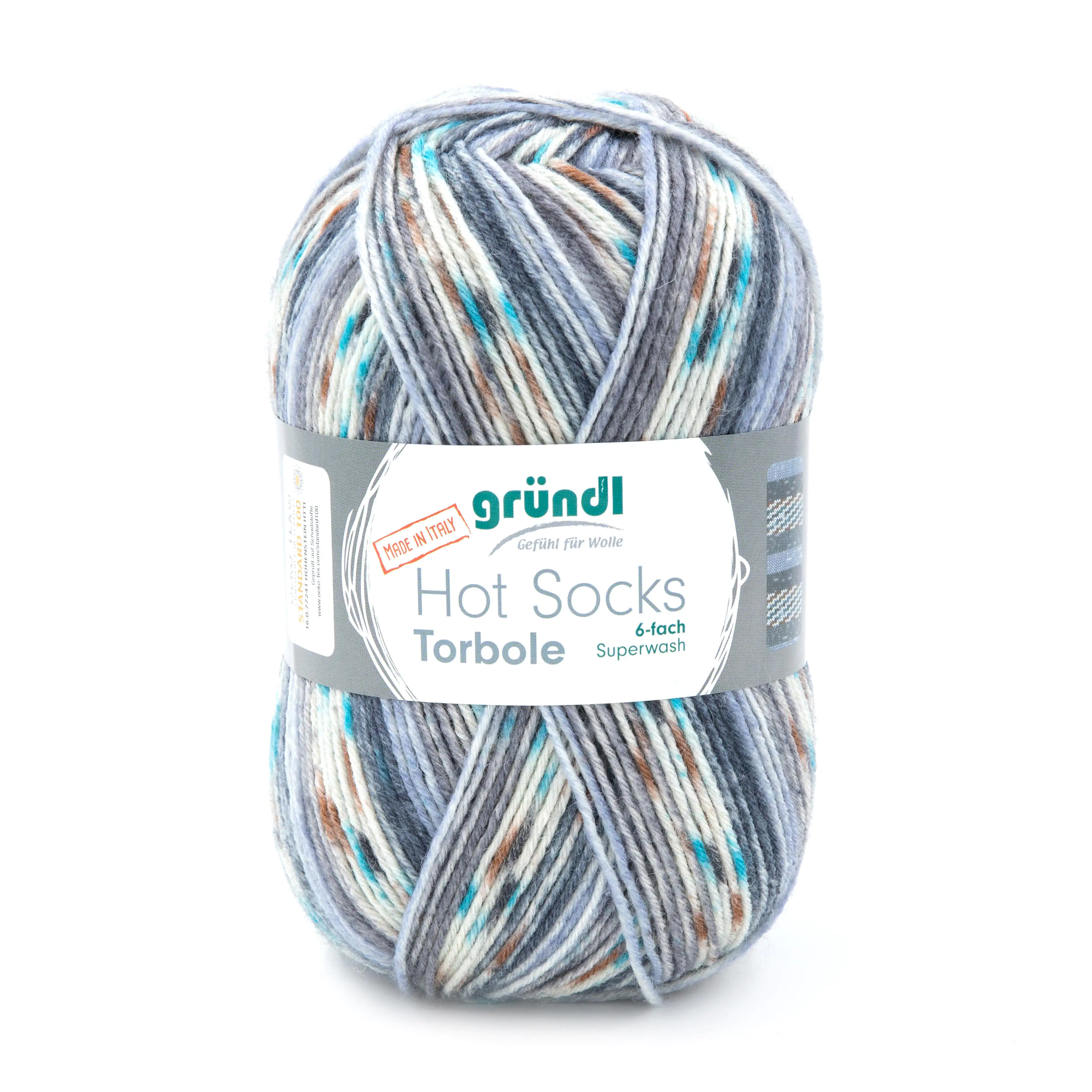 Gründl Sockenwolle Hot Socks Torbole 6-fach 150 g