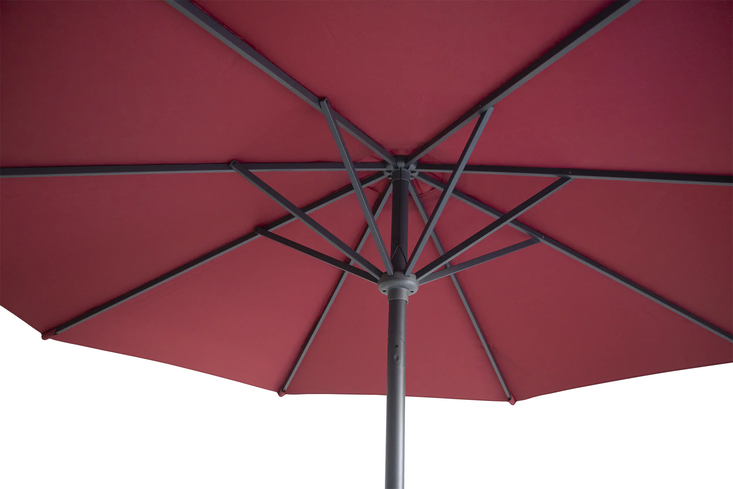Primaster Sonnenschirm Kreta dunkelrot Ø 300 cm 