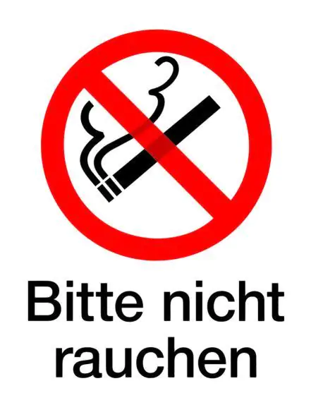 Conacord Klebeschild "Bitte nicht Rauchen"