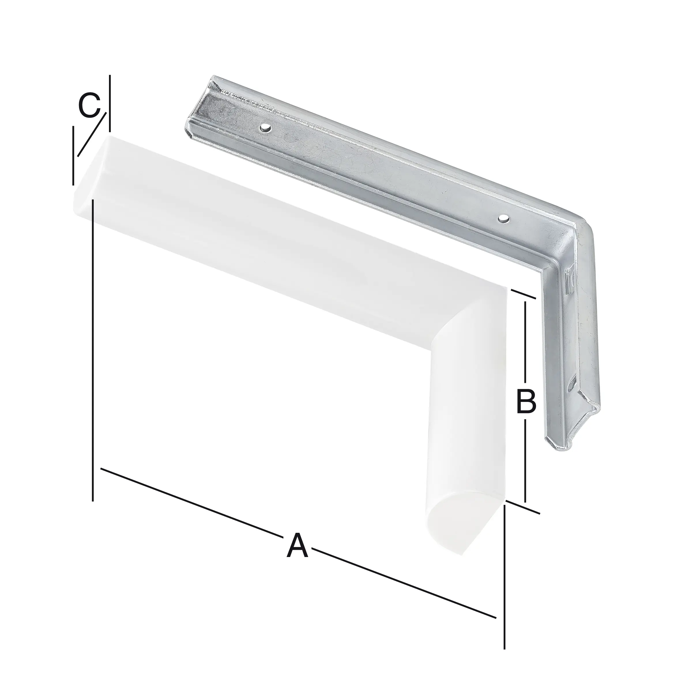 Vormann Design-Konsolen weiß 135 x 90 x 28 mm