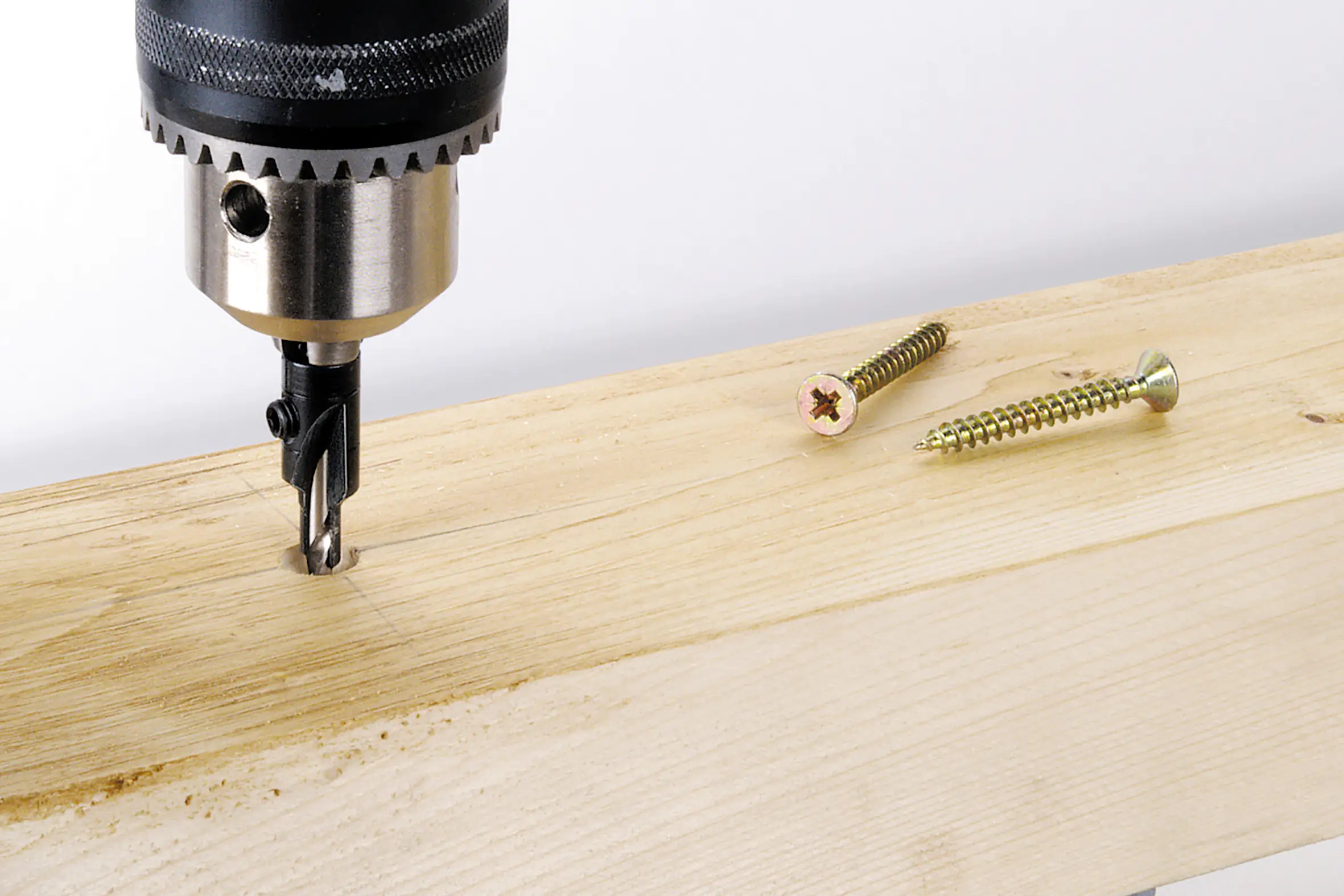 Wolfcraft Vorbohrer mit Senker 2498000 Ø 3,2 - 12 mm Rundschaft