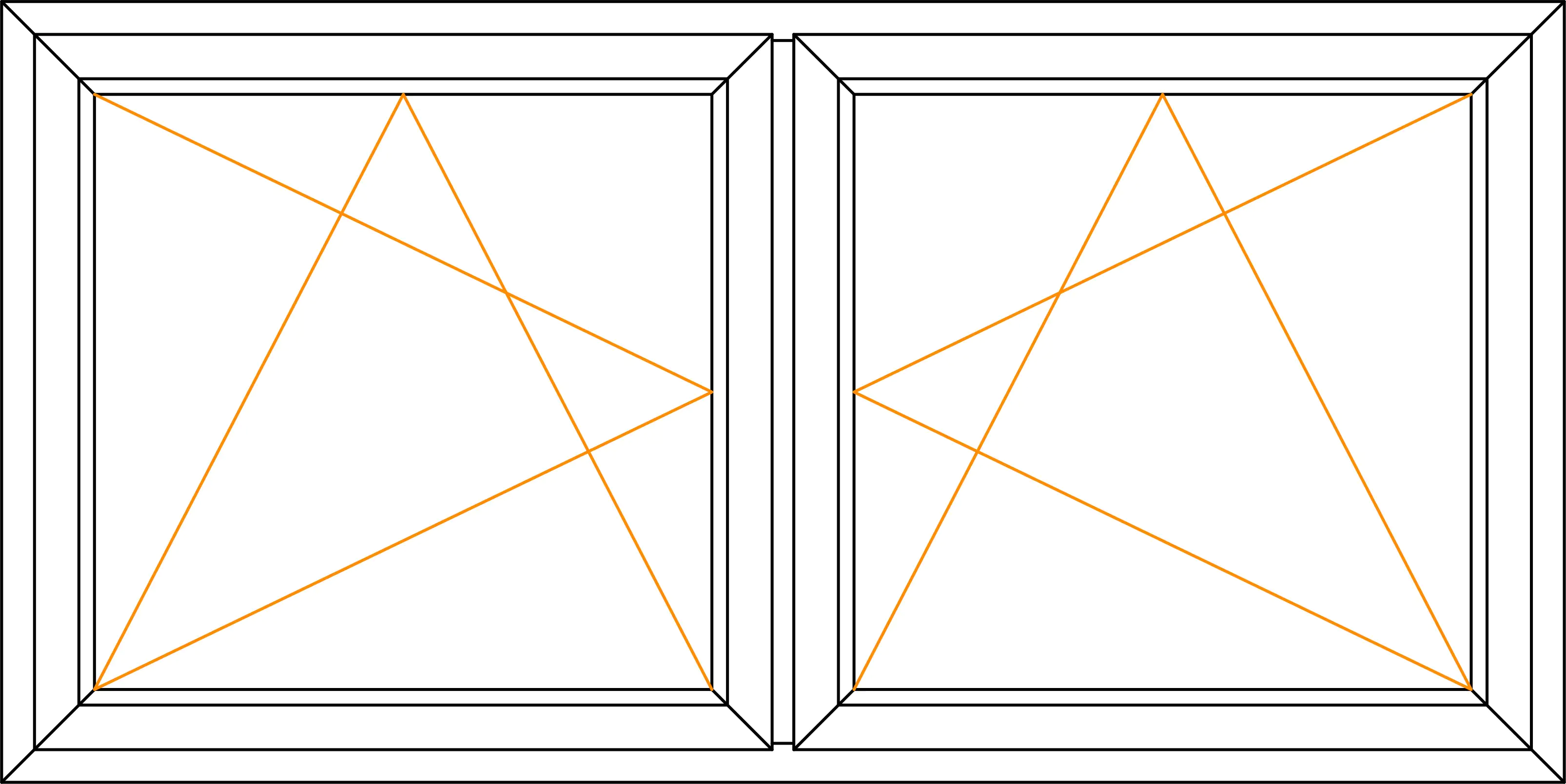 Meeth Kunststofffenster 160 x 125 cm 2-flg. Dreh-Kipp/Dreh-Kipp weiß