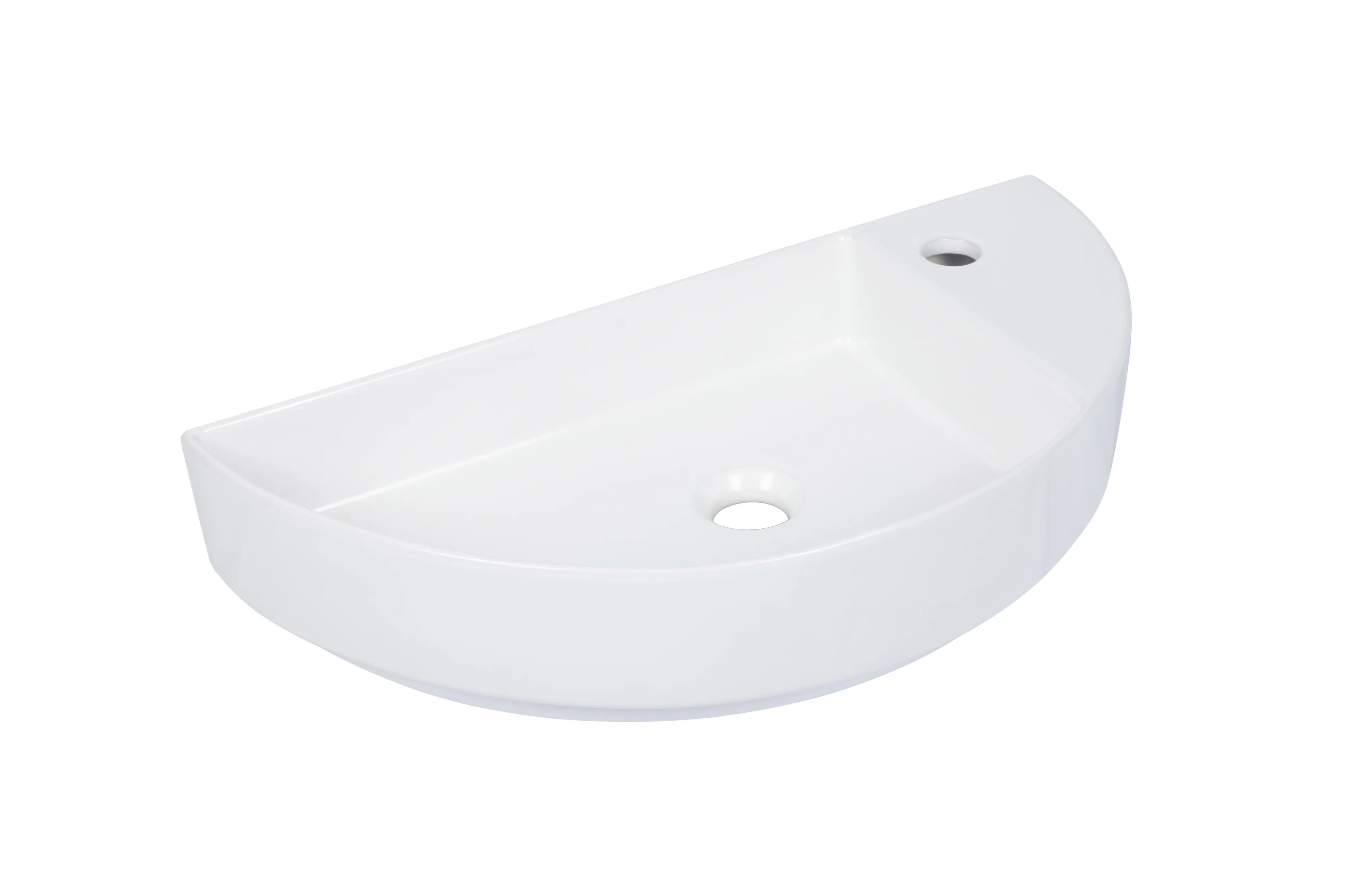 Primaster Waschbecken Keramik Luna 60 x 30 cm weiß