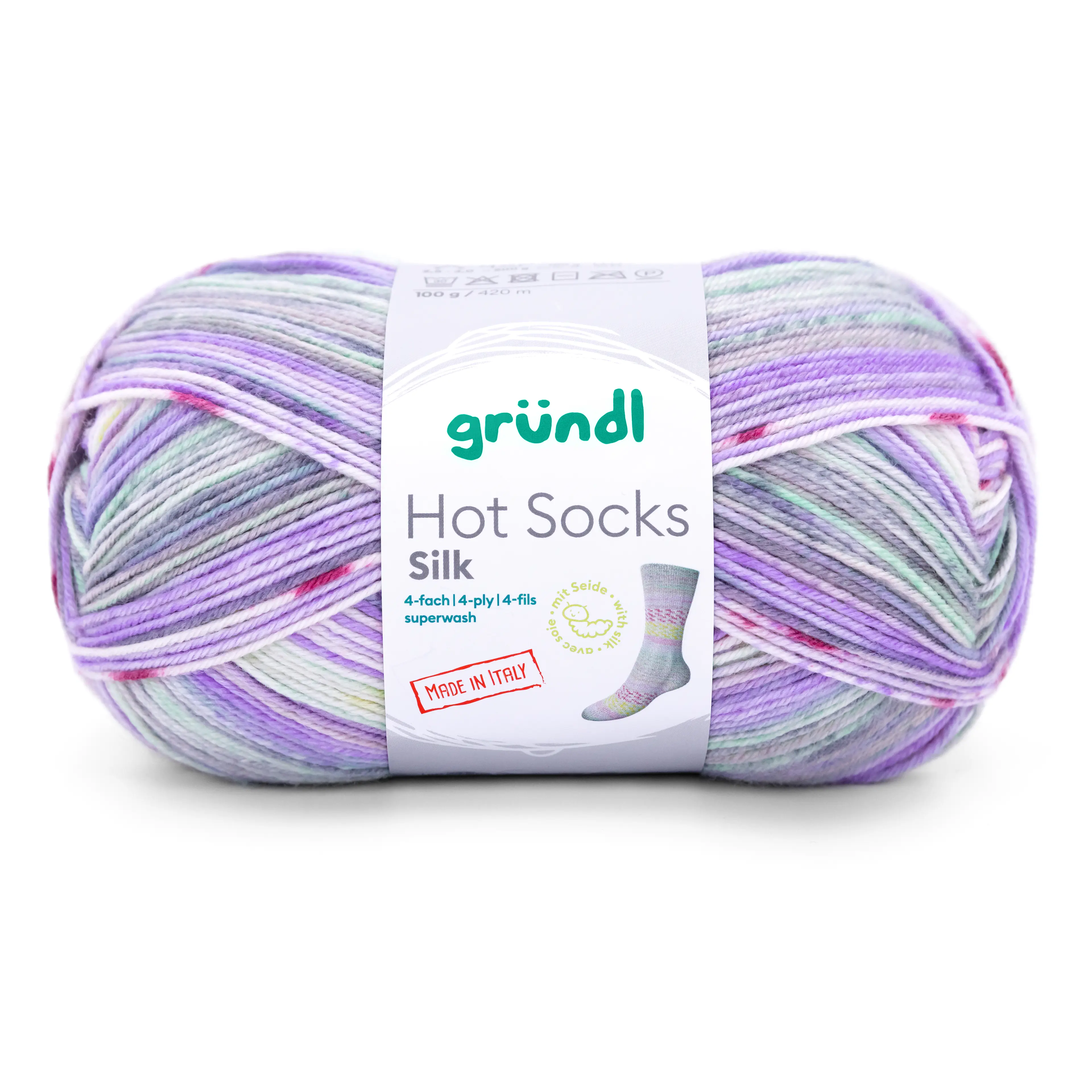 Gründl Wolle Hot Socks Silk 100 g Gründl Wolle Hot Socks Silk 100 g