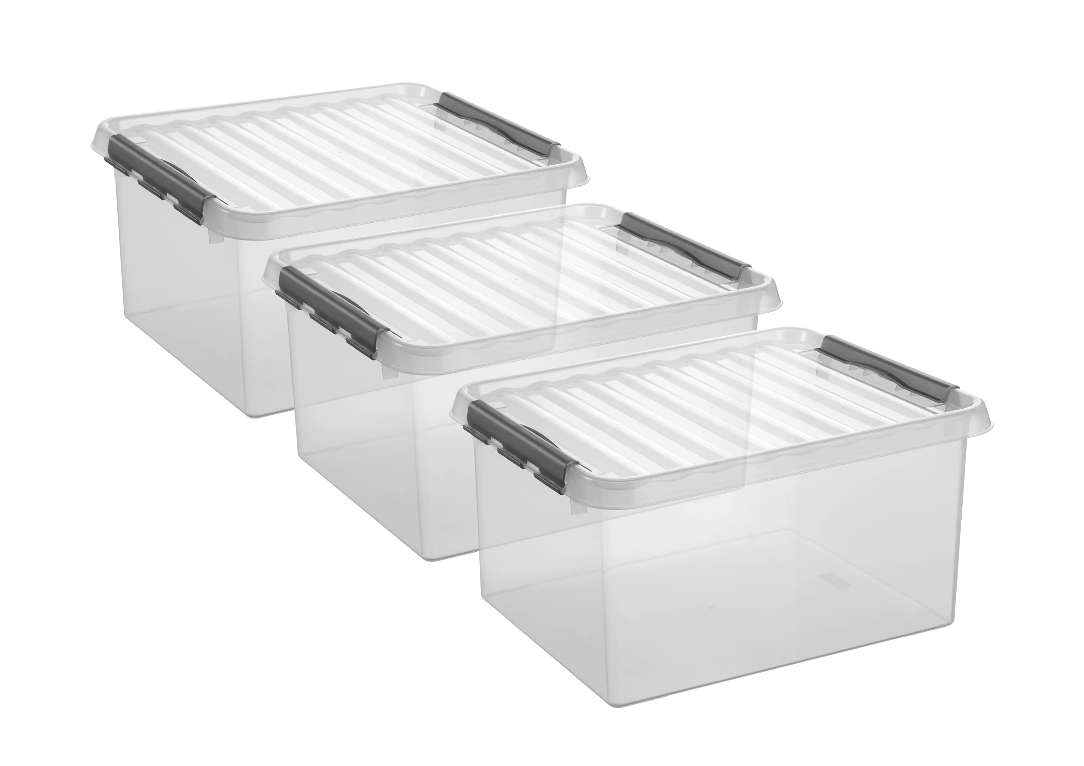 2082891275307 Sunware Aufbewahrungsbox Q-Line 36 L 3-er Set