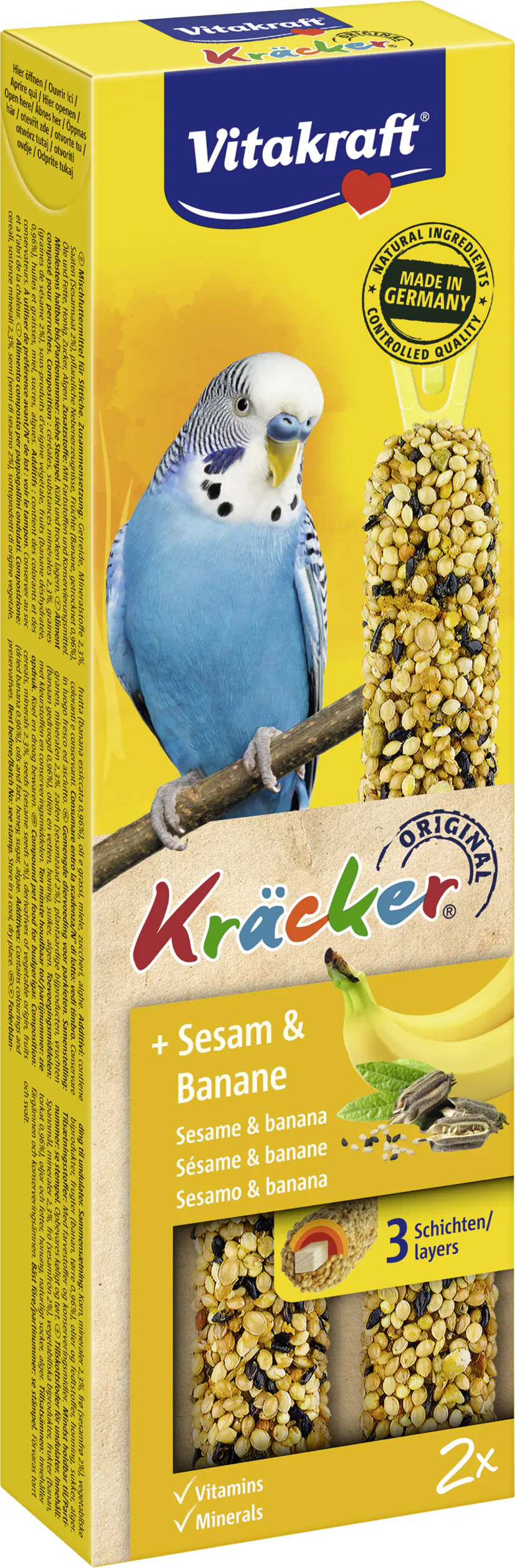 Vitakraft Kräcker® Sesam & Banane 2 Stück / 60 g