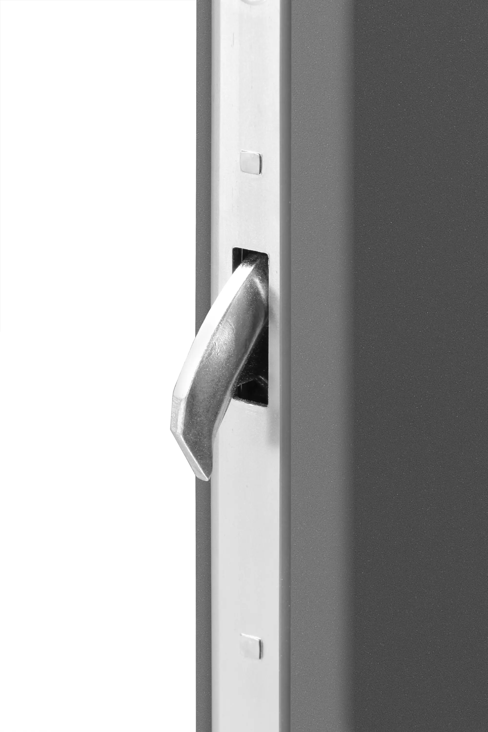 Splendoor Haustür Passivedoor Premium B03 Aluminium/Stahl anthrazit DIN links 98 x 208 cm mit Fingerscan