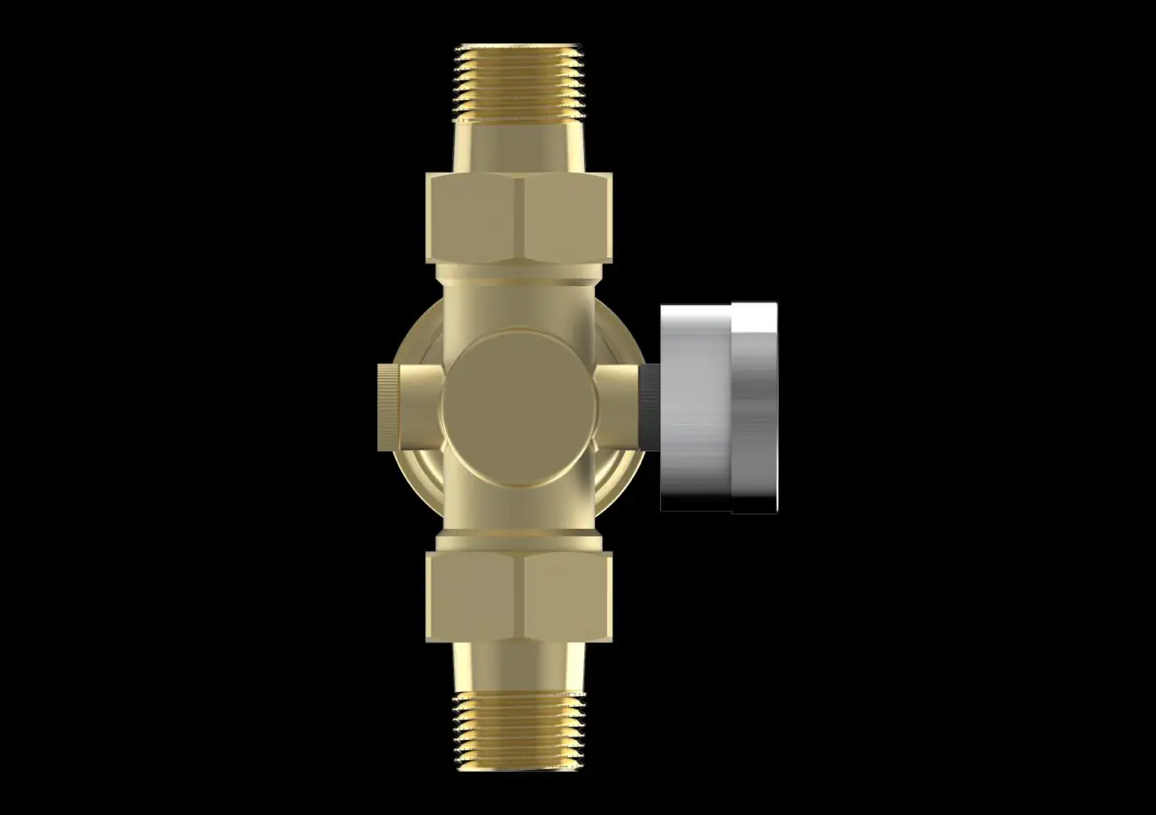 Aqmos Druckminderer für Hauswasserinstallation mit Manometer voreinstellbar 25,4 mm (1") 