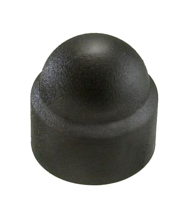 Abdeckkappen M12 für Sechskantschrauben schwarz rund - 8 Stk.