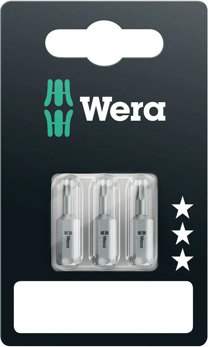 Wera Bit-Set 840/1 Z Set SB 3-teilig 2, 2,5, 3 mm