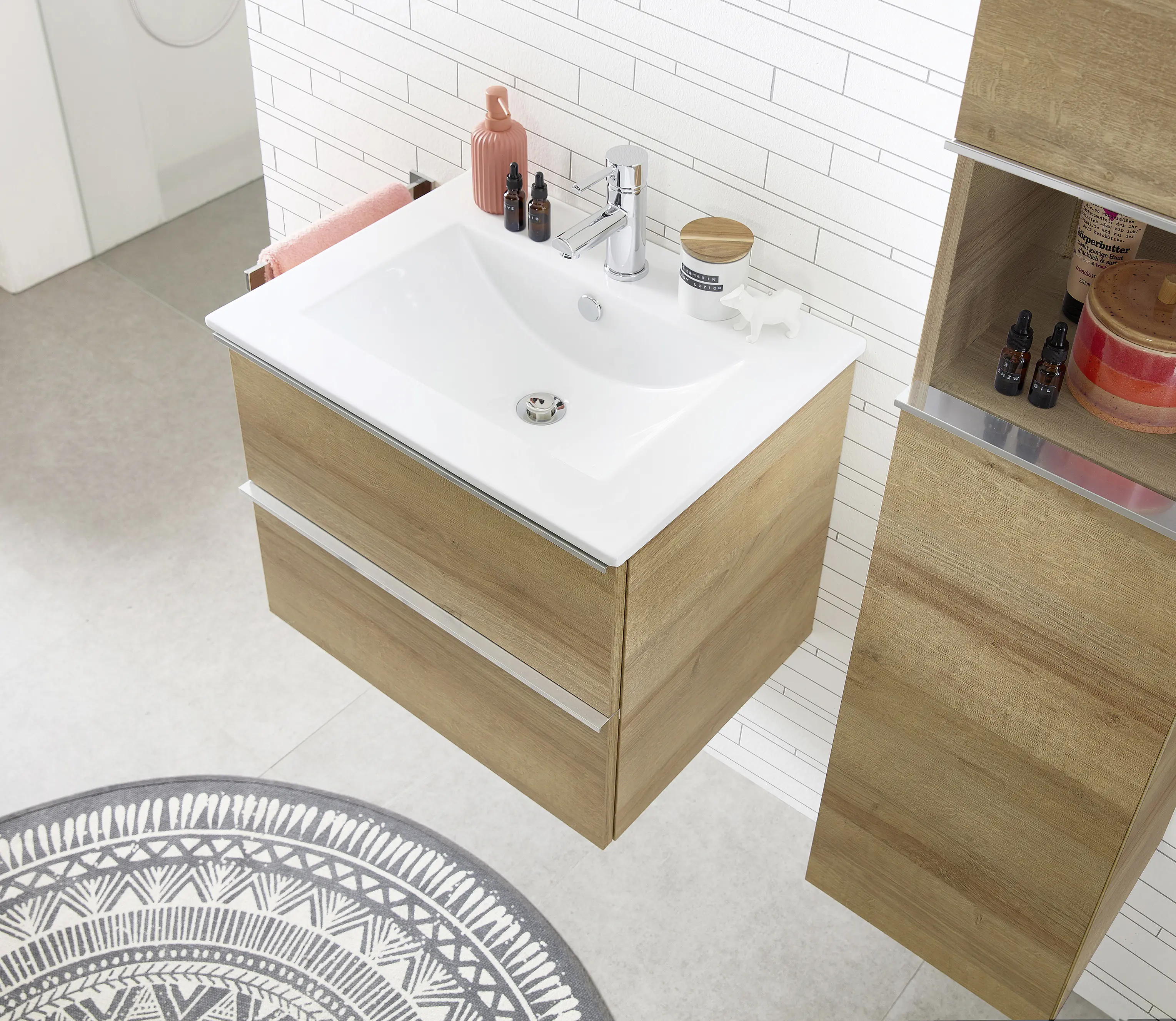 Primaster Keramikwaschbecken 61 cm Düsseldorf weiß