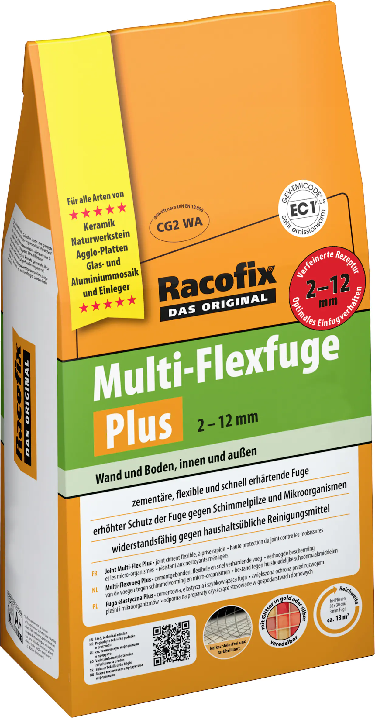 Racofix Multi Flexfuge PLUS 2 - 12 mm weiß 4 kg Racofix Multi Flexfuge PLUS 2 - 12 mm weiß 4 kg