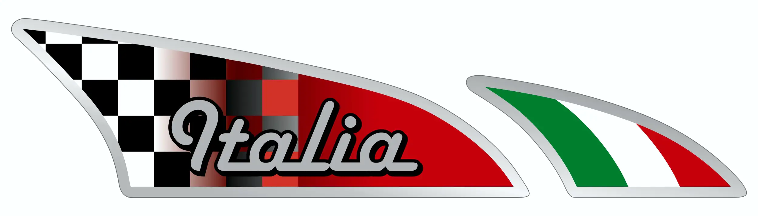 4002341241292 Hermann Schütz Aufkleber Racingflagge Italia rechts Dimension 2 Motiv