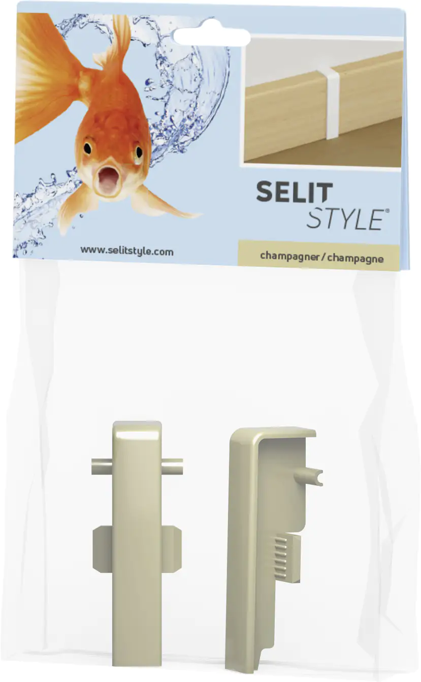 SELITSTYLE Verbinder champagner Höhe 50 mm 2 Stück SELITSTYLE Verbinder champagner Höhe 50 mm 2 Stück