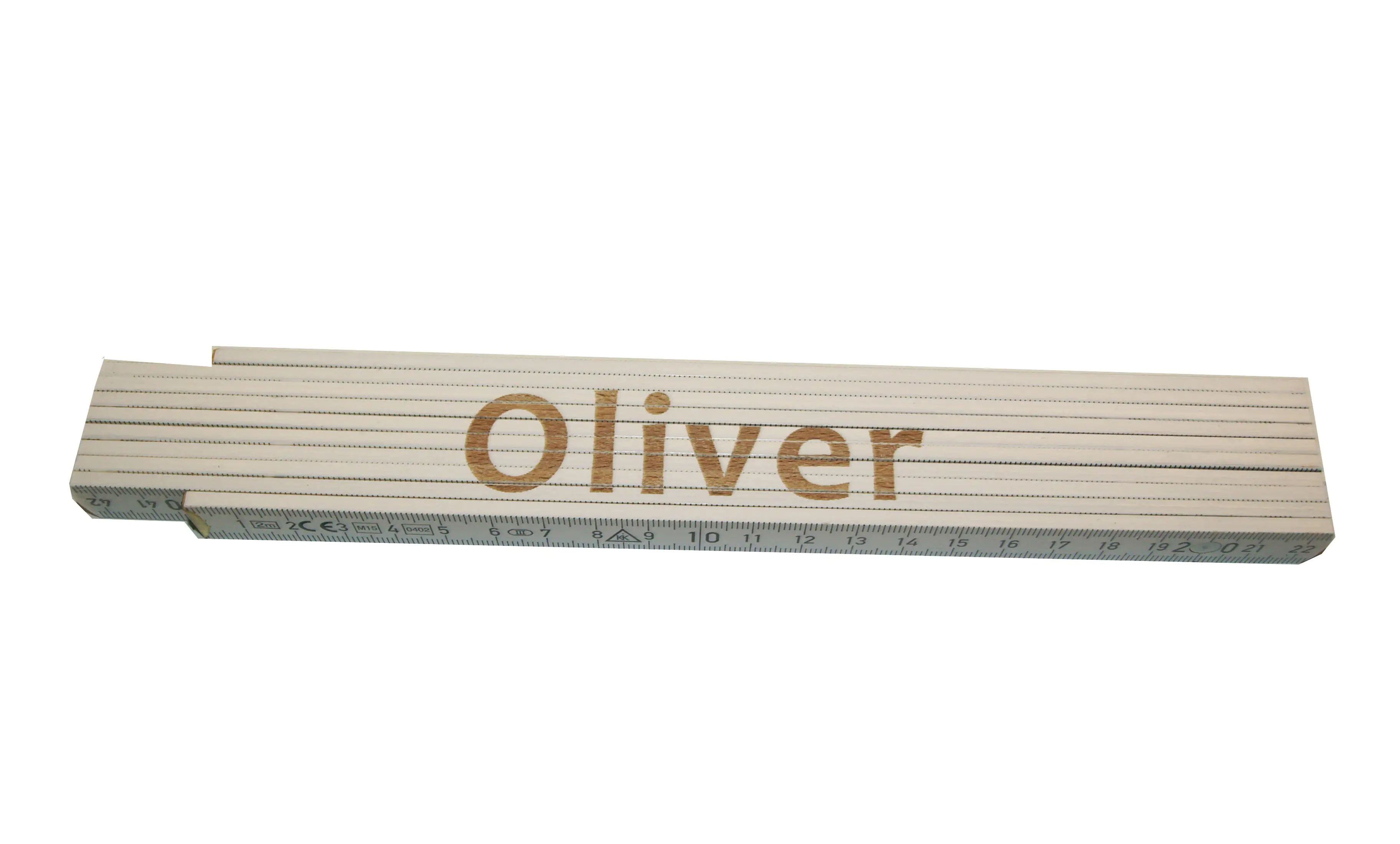 Zollstock Oliver 2 m weiß