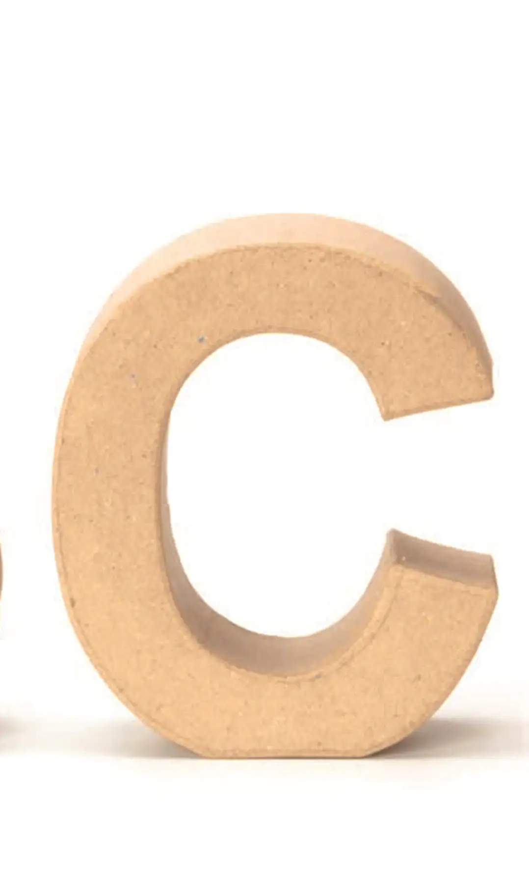 Glorex Papp-Buchstabe C 17,5 x 5,5 cm