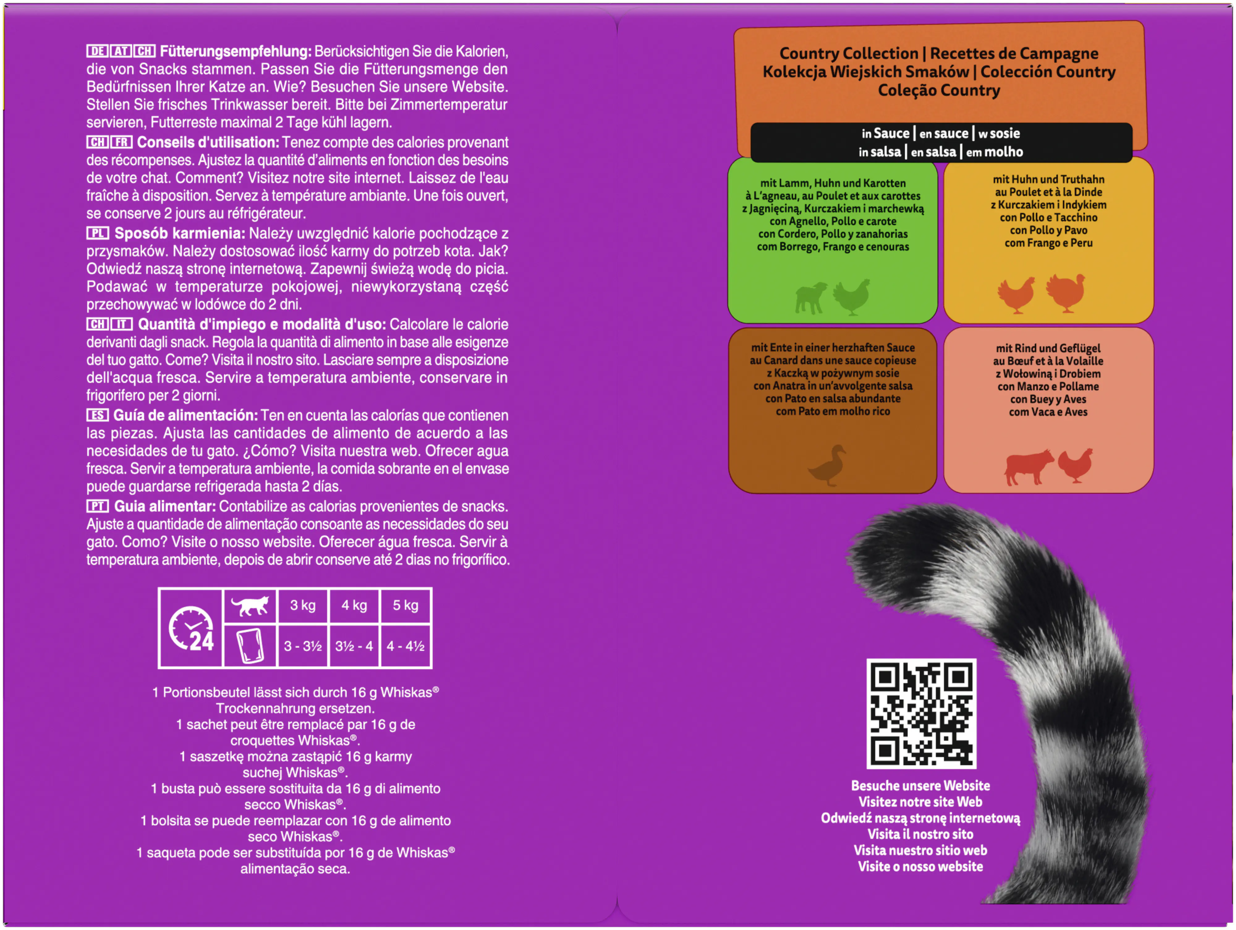 Whiskas Katzennassfutter Adult 24 x 85 g Tasty mix Country Collection