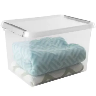 Sunware Comfort line Aufbewahrungsbox 3er-Set für 22L transparent metallfarbig Sunware Comfort line Aufbewahrungsbox 3er-Set für 22L transparent metallfarbig