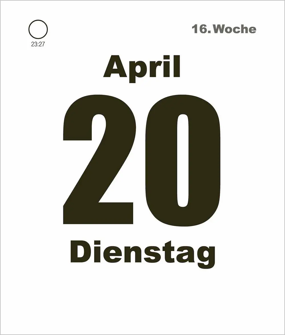 Korsch Kalender Tages-Abreißkalender Mini 2027 