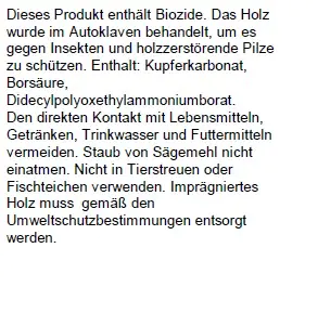 Palisade Ø 9 cm, Länge 50 cm, kesseldruckimprägniert