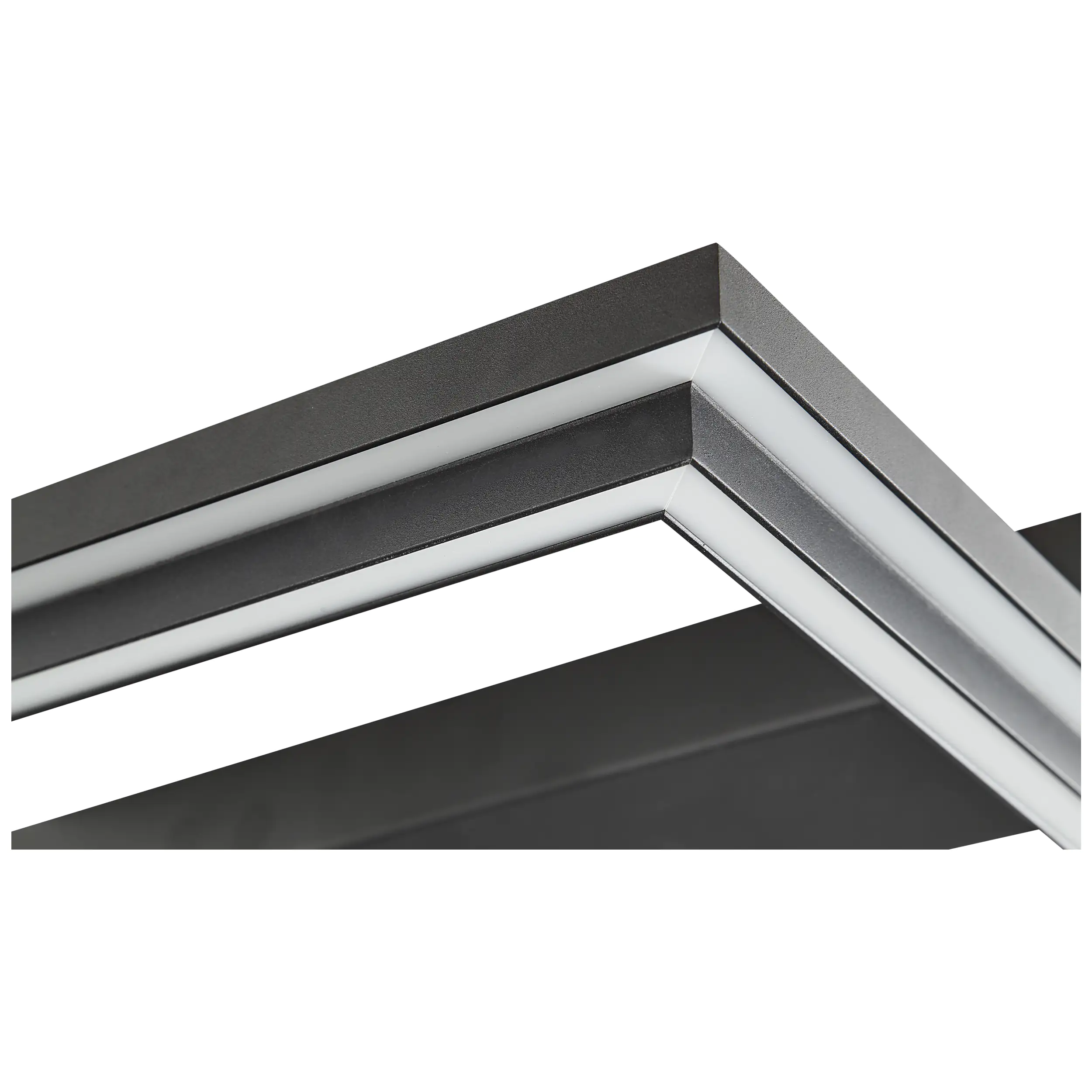 Brilliant LED Deckenleuchte Pallas 50 x 50 cm sand/schwarz, 38 W, RGBW