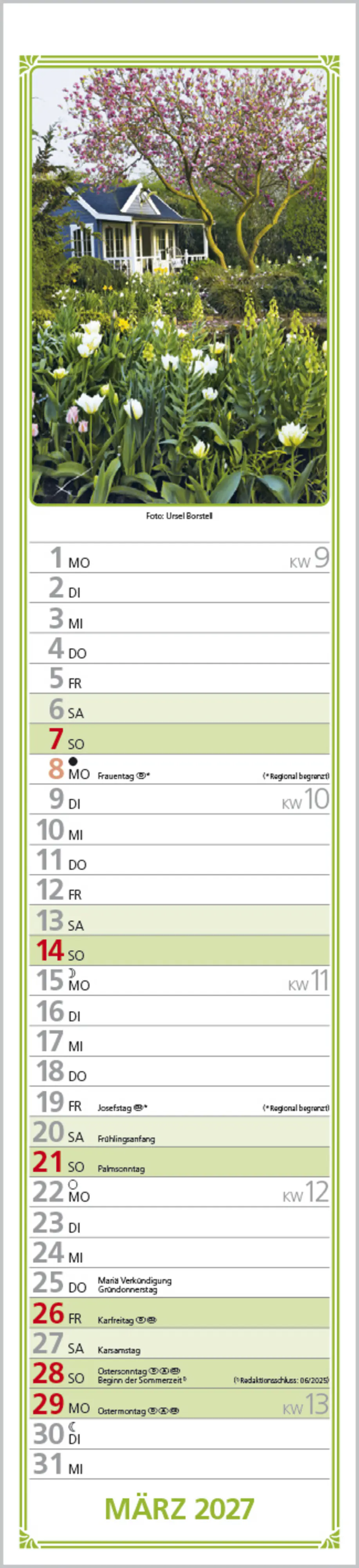 Korsch Kalender Rudis Gartenplaner 2027