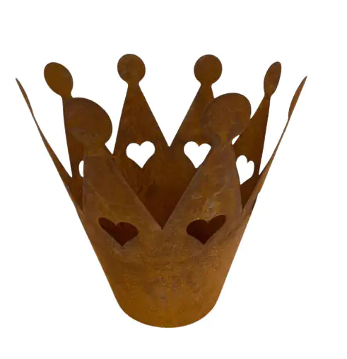 Dekofigur Krone-Topf 38 x 37 x 37 cm