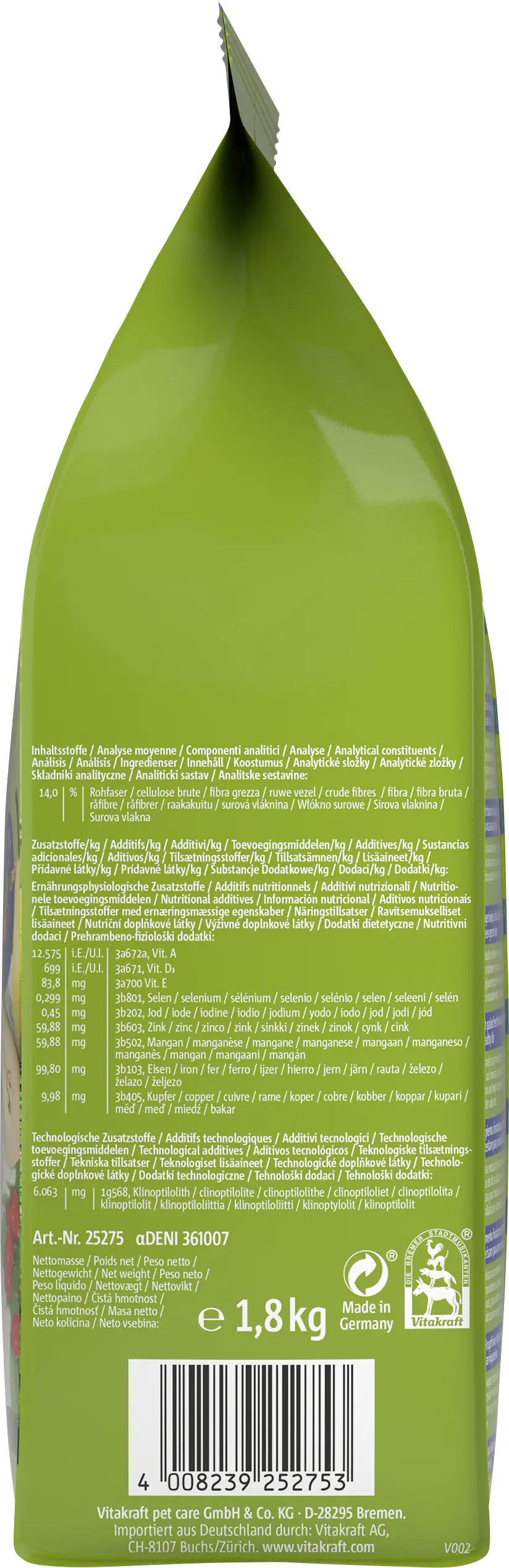 Vitakraft Nagerfutter Life Dream 1,8 kg