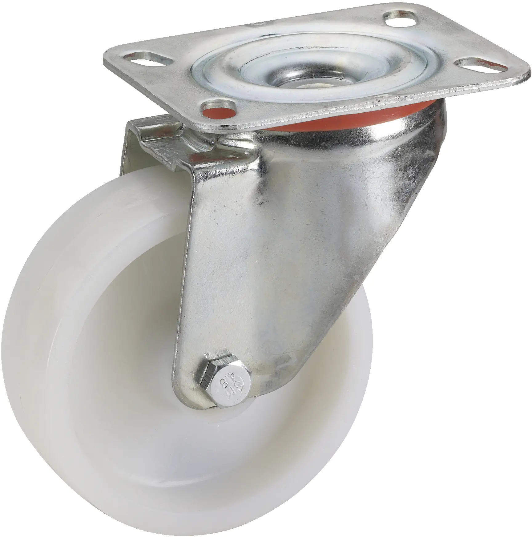 Lenkrolle mit Platte 80 x 30 mm, Tragkr. 100 kg