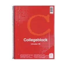 herlitz Spiralblock NN A4 Lin 28 kariert 80 Blatt