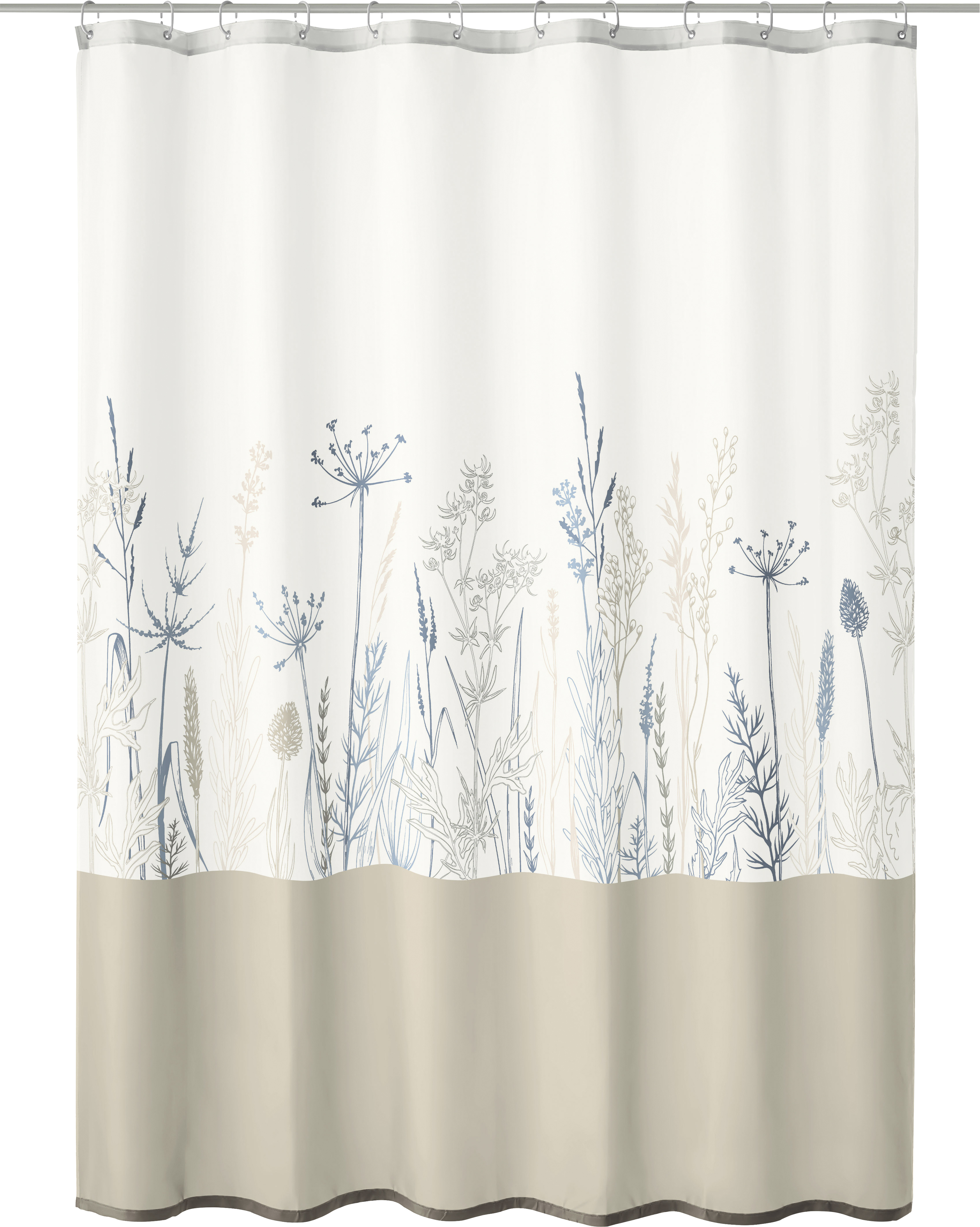 Kleine Wolke Duschvorhang multicolor mit Gräsern Savannah 180 x 200 cm
