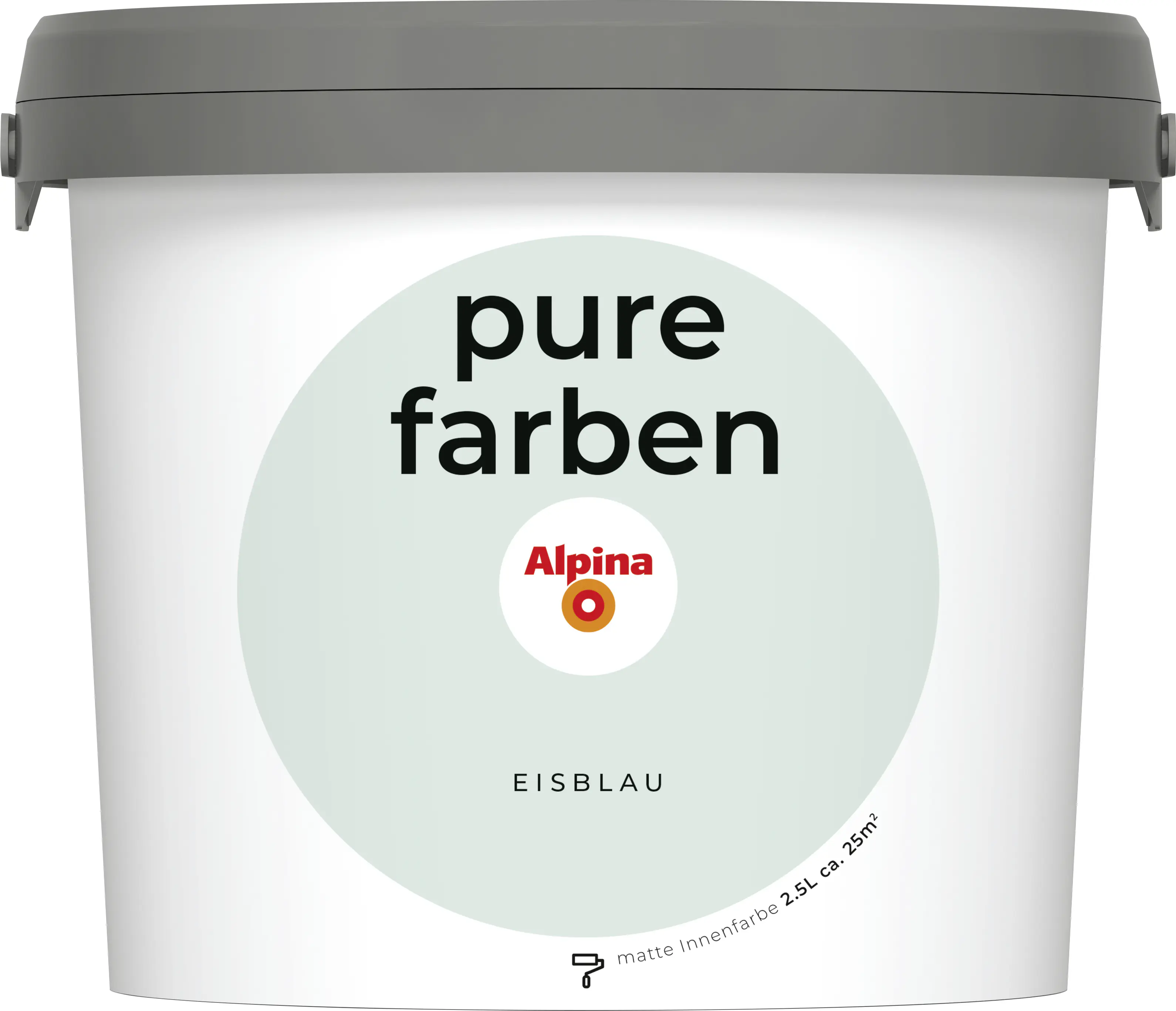Alpina Pure Farben Wandfarbe eisblau 2,5 L