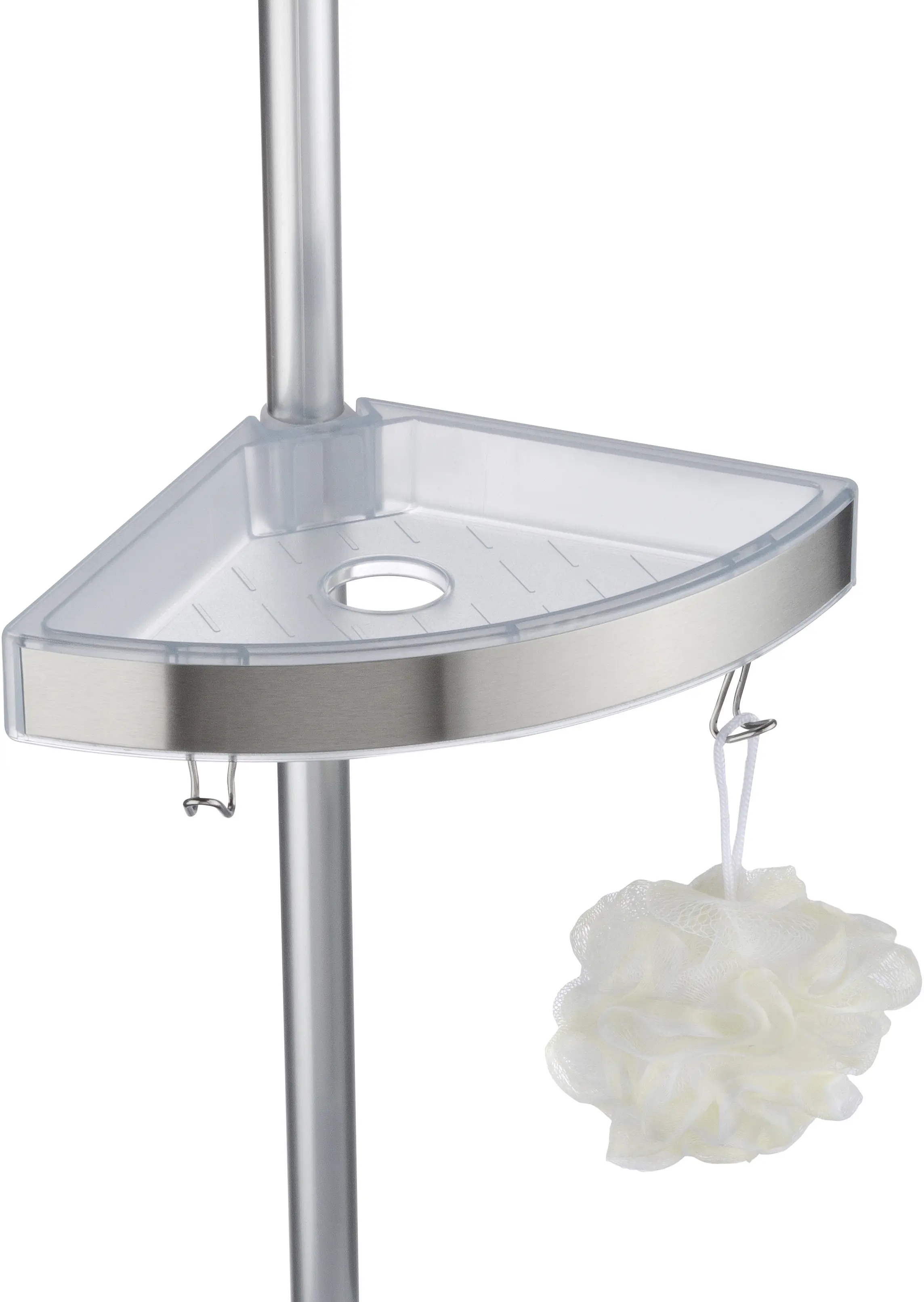 Wenko Teleskop Duschecke Premium Aluminium, chrom, 3 Ablagen
