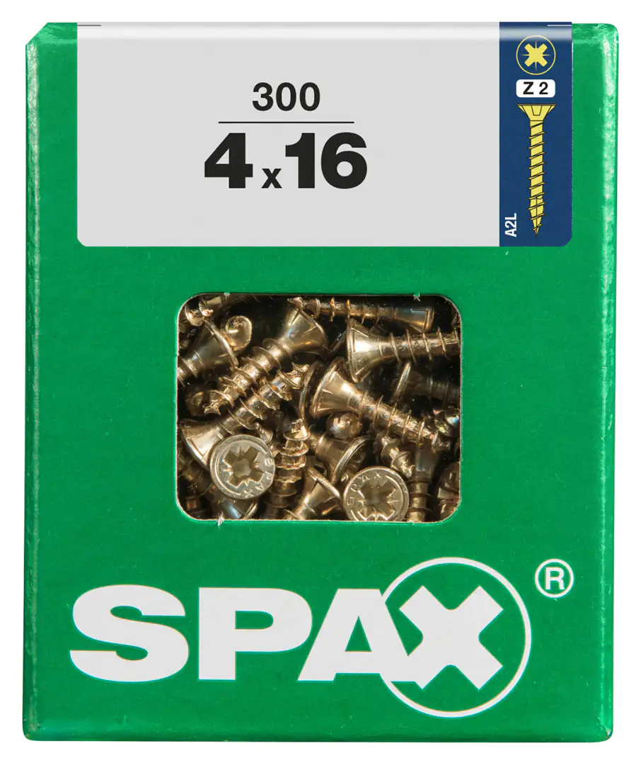 Spax Universalschrauben 4.0 x 16 mm PZ 2 - 300 Stk.