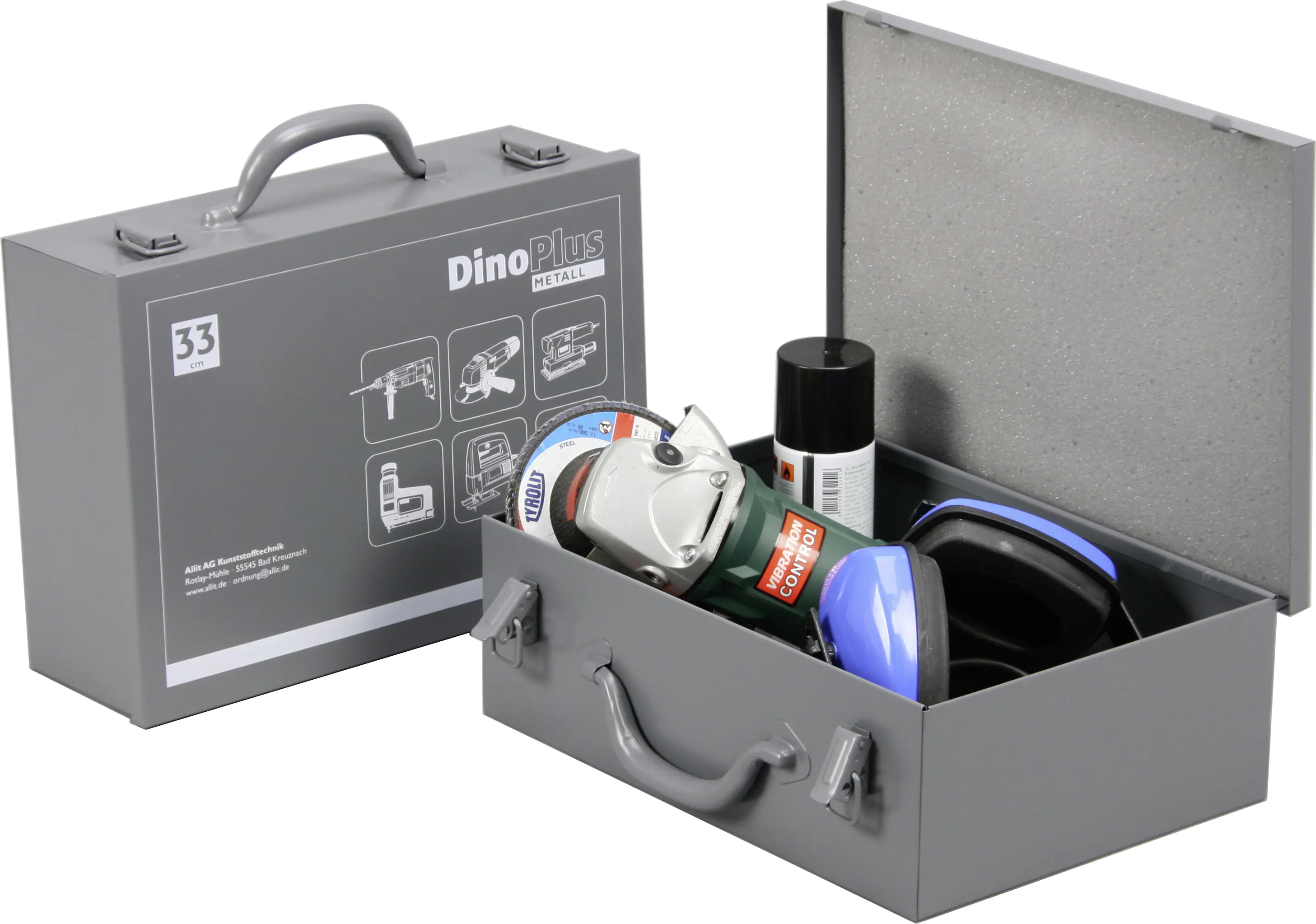 Allit Maschinenkoffer Stahlblech DinoPlus Metall 33